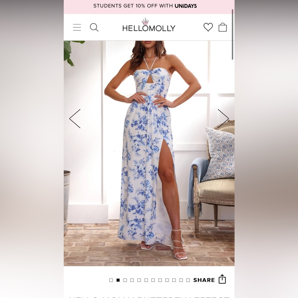 Hello Molly Butterfly Effect Maxi Dress Size Large